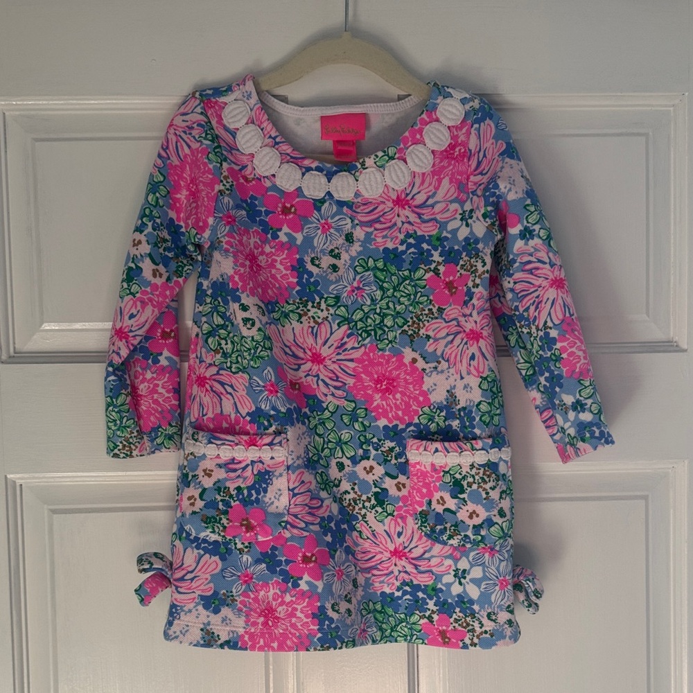 Lilly Pulitzer Pink and Blue Floral Dress